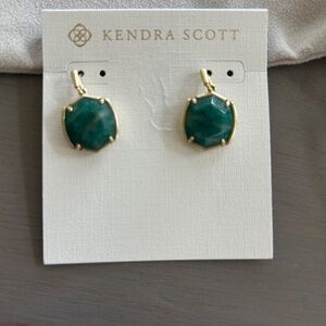 Kendra Scott Davis Small Drop Teal Earrings